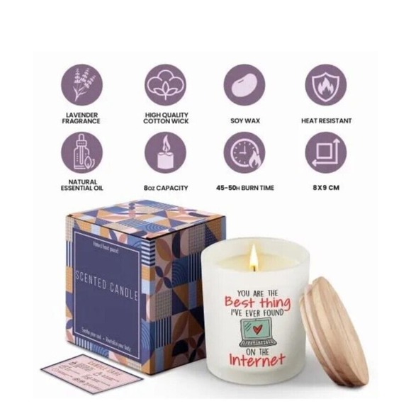 Scented Candle Natural Hand Poured - You Are The Best Thing I´ve Ever Found - Picture 2 of 5